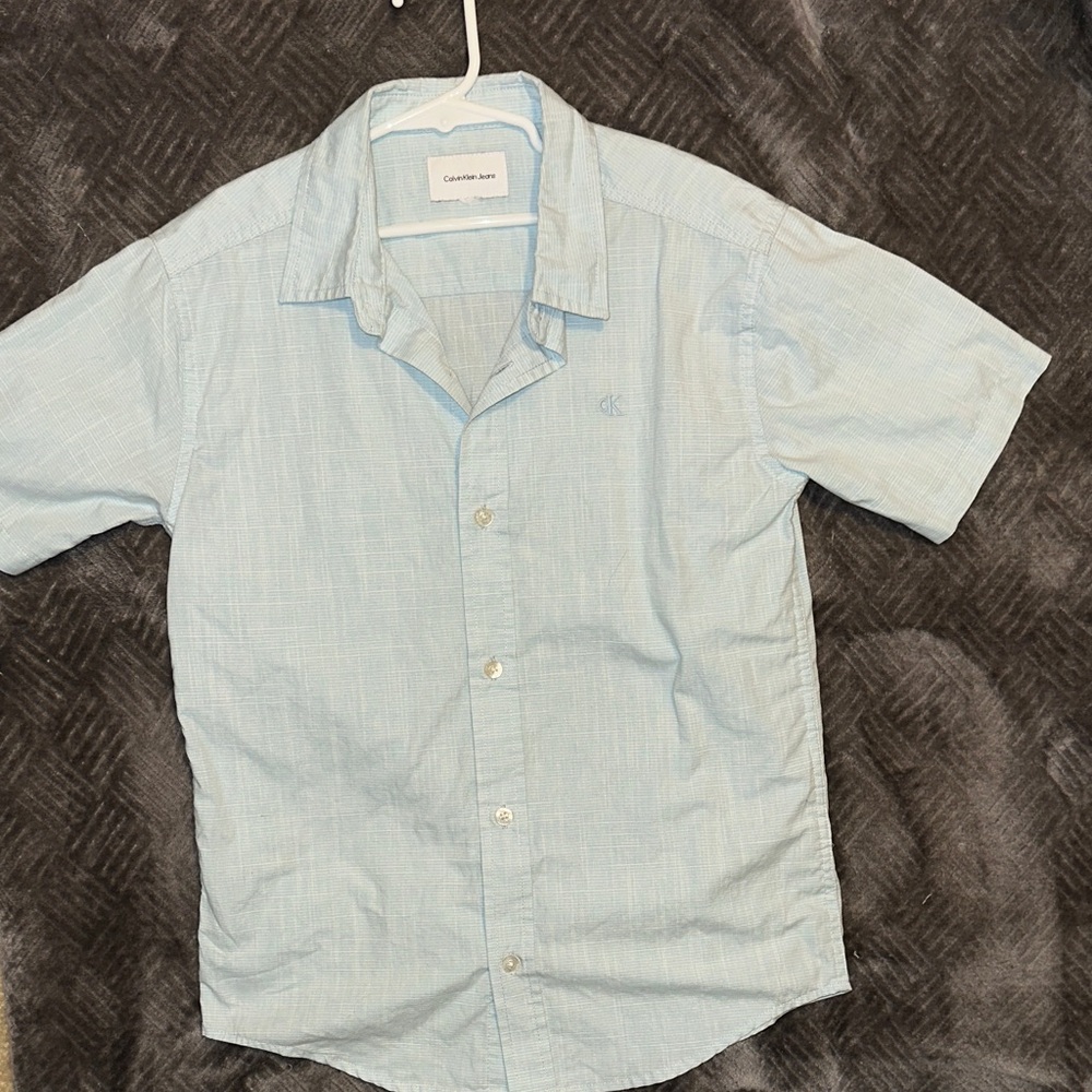Calvin Klein Sky Blue Casual Shirt